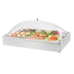 VEVOR Countertop Food Serving Display Container, 1 x 1 Pan Stainless Steel Food Serving Tray