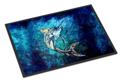 NEW American Marlin Doormat Front Door Mat Indoor Outdoor Rugs for Entryway, Non Slip Washable Low Pile, 18H X 27W