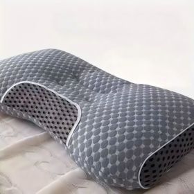 Soft Knitted Neck Pillow - Adjustable Ergonomic Orthopedic Contour Support, High Quality Pillow Core, For Sleeping Comfort (Option: Black)