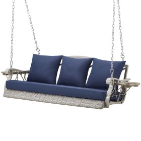 Porch Swing Basket (Option: Blue)