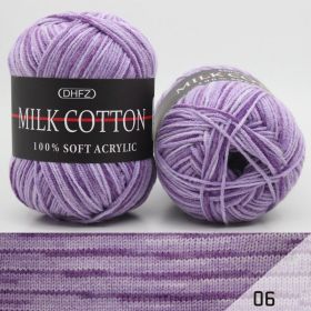 Three Section Dyed Multi-color Jacquard Score Lines With Medium Thick Lines (Option: Purple)
