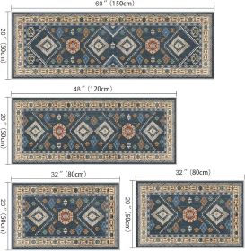 Boho Kitchen Rugs Sets 4 Piece With Runner Floral Kitchen Floor Mat Carpet Farmhouse Kitchen Rugs And Mats Non Skid Washable Runner Rug For Kitch (Option: 4)