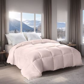 Pink Extra Large Plump Thick Duvet - Winter Enhanced Warmth With Skin-friendly Comfort. Bohemian Minimalist Checkered Design, Luxury Hotel-grade (Option: Pink-XXL)